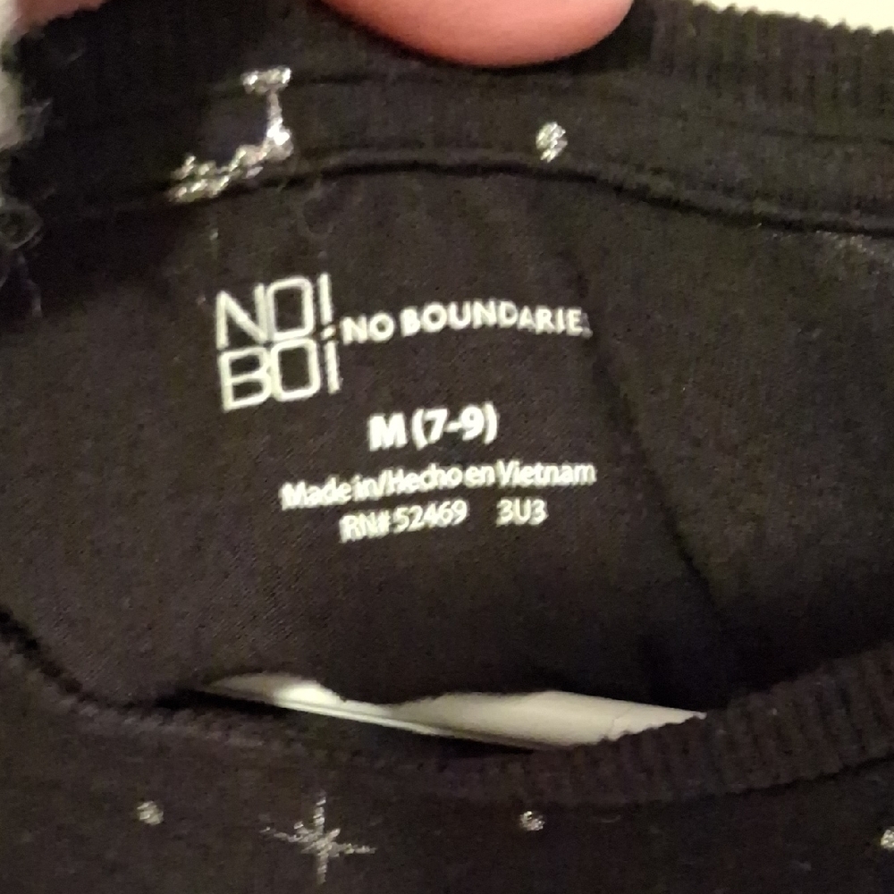 No Boundaries Black Celestial Print Short Sleeve Tee—Size M - Picture 8 of 11